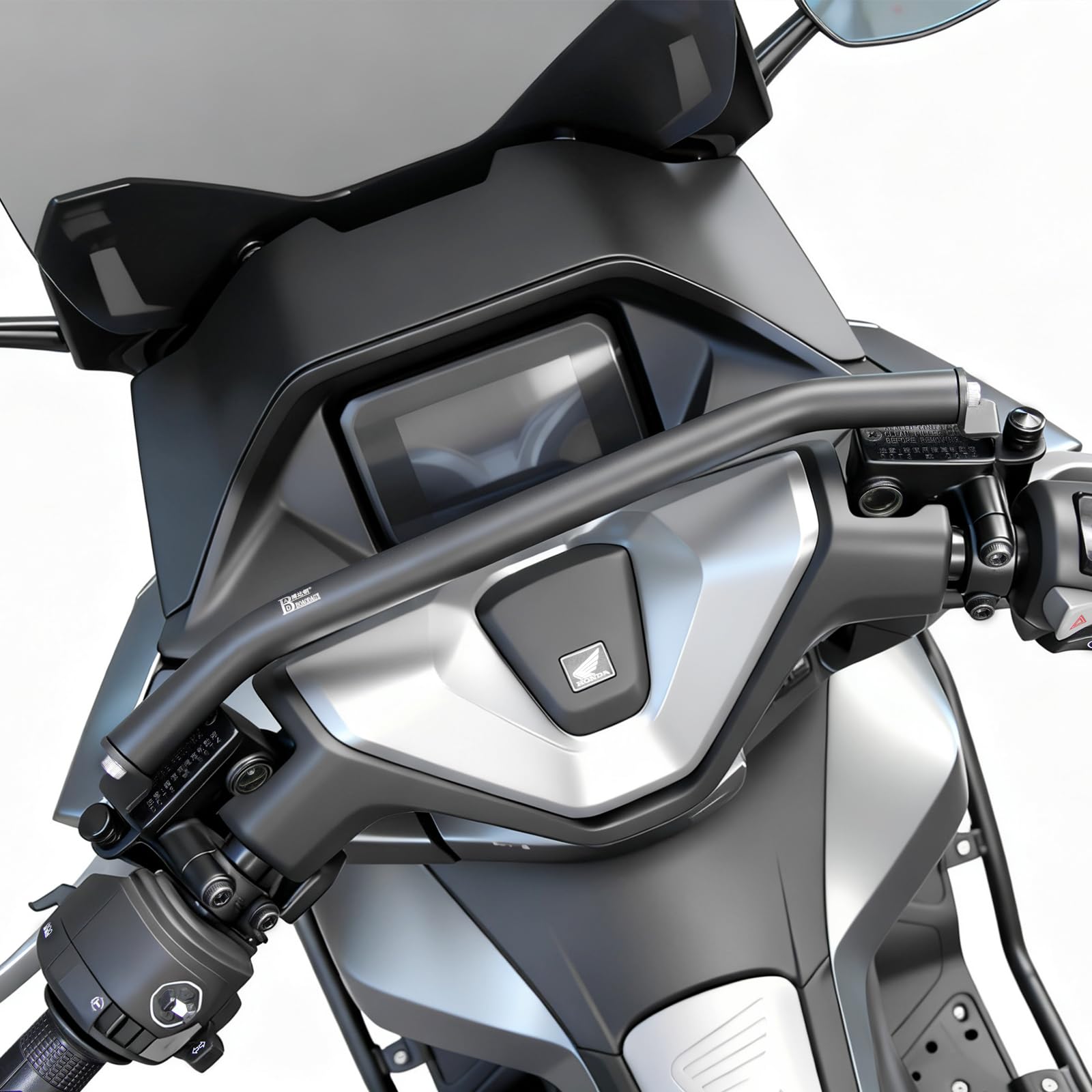 新型PCX 透明　66cm スクリーン　ミラー　クランプバー付き　3点セット Amazon.co.jp: HI-LINE PCX125 160 2025新型車種専用 マルチバー